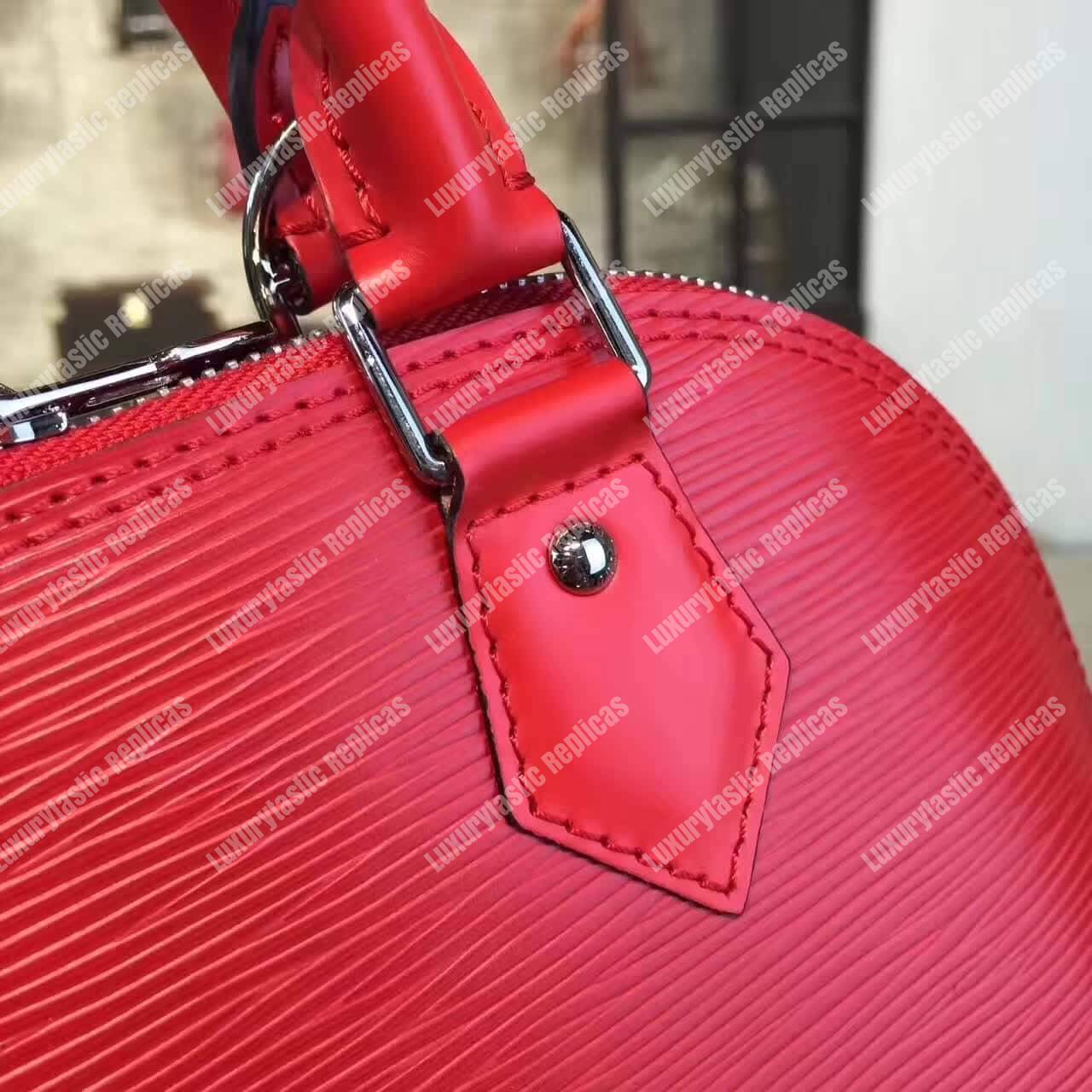 LV Alma BB Epi Leather Coquelicot