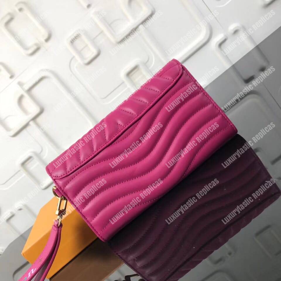LV New Wave Long Wallet Rose Freesia Pink