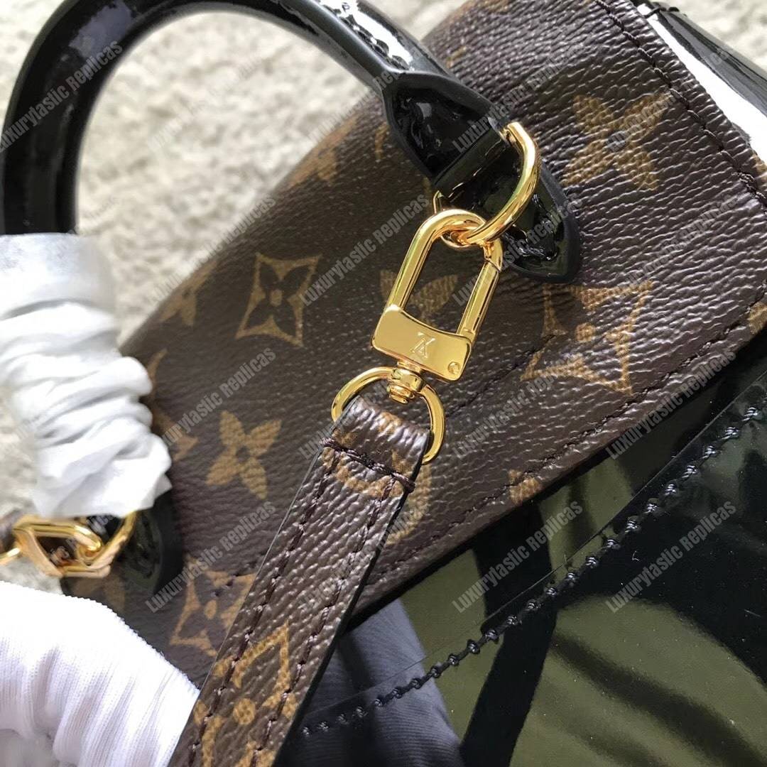 LV Hot Springs Backpack Patent Leather Black