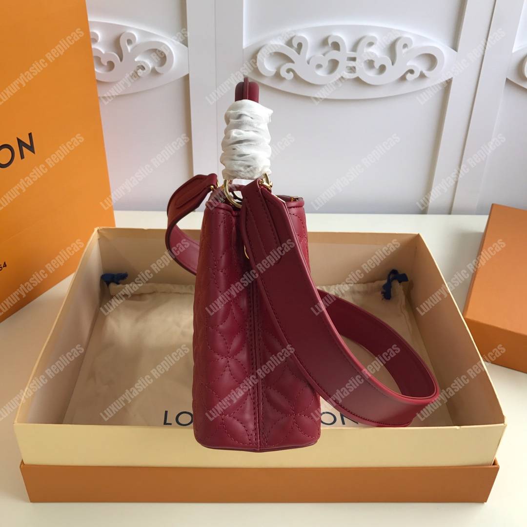 LV Capucines BB Rough Carmin