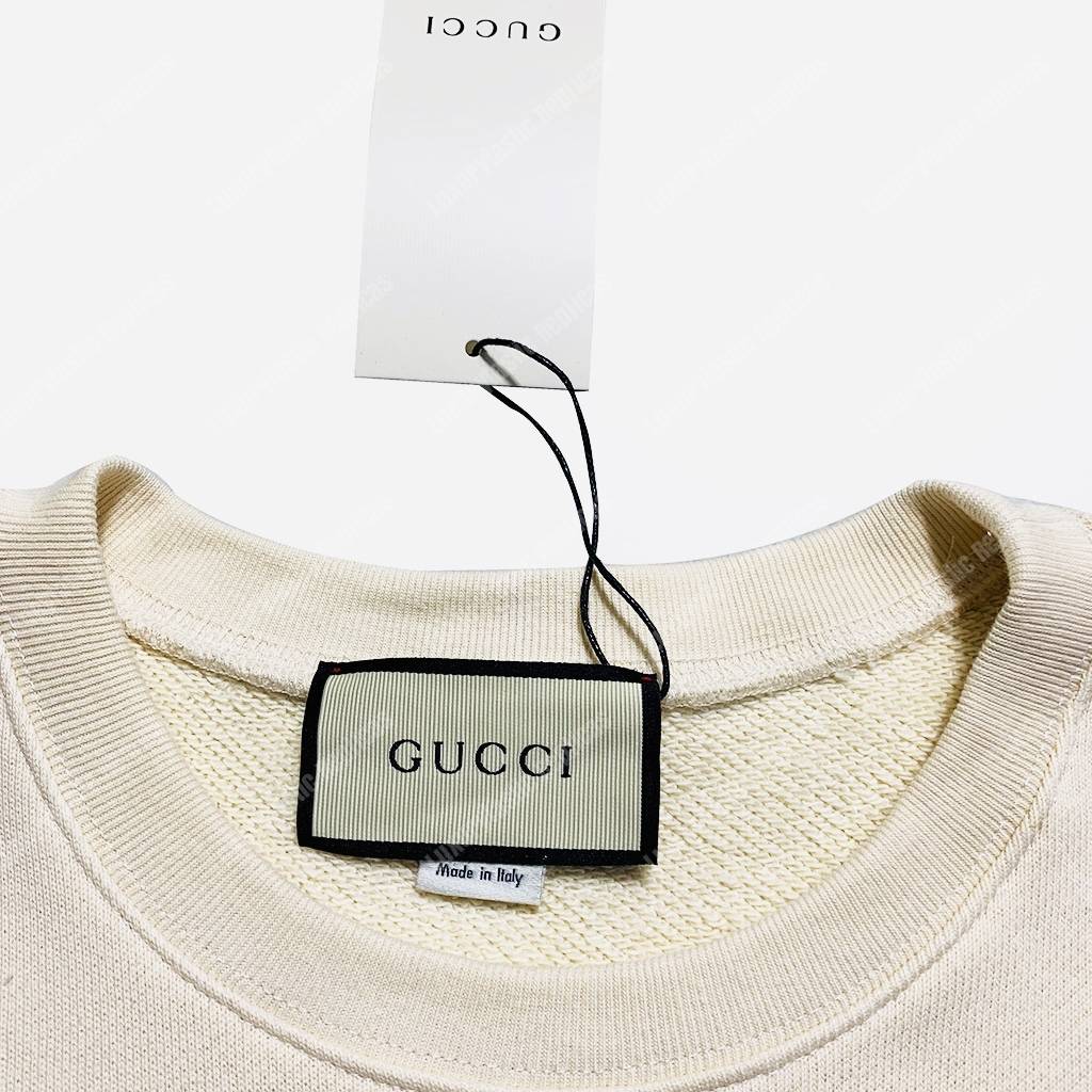 G*u*i hooded sweatshirt with interlocking g off white