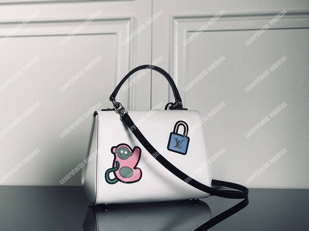 LV Cluny BB Epi Leather Luxury Trunkmaker White