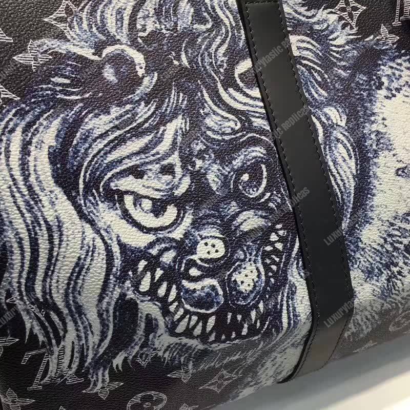 LV Keepall 45 Bandouliere Duffel Bag Monogram Canvas 2017