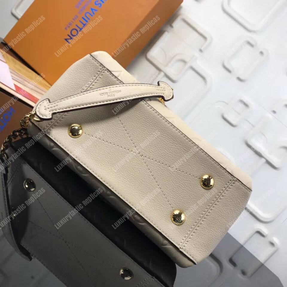 LV Surene BB Monogram Empreinte Leather Creme