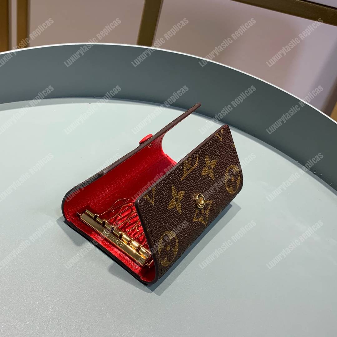 LV 6 Key Holder Monogram Canvas Cerise