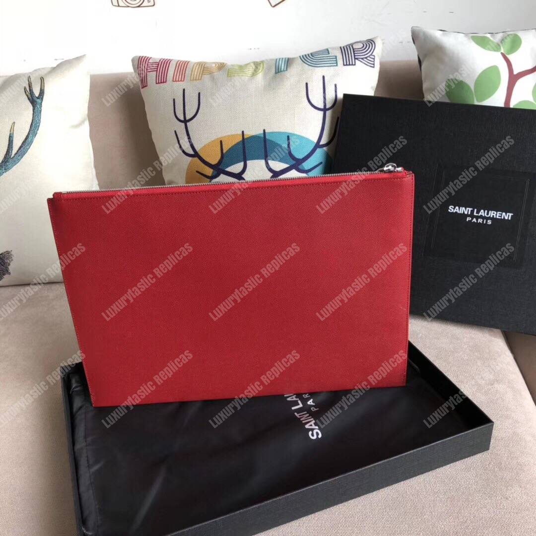 Saint Laurent Document Holder Red
