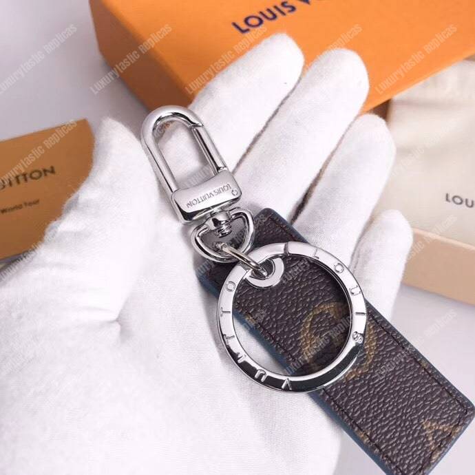 LV Epi Mix Bag Charm and Key Holder Blue