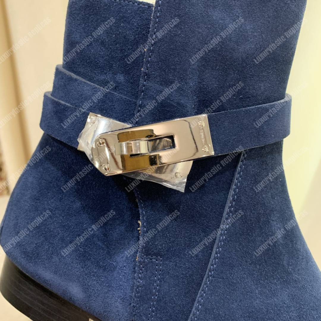 H**mes neo ankle boot blue