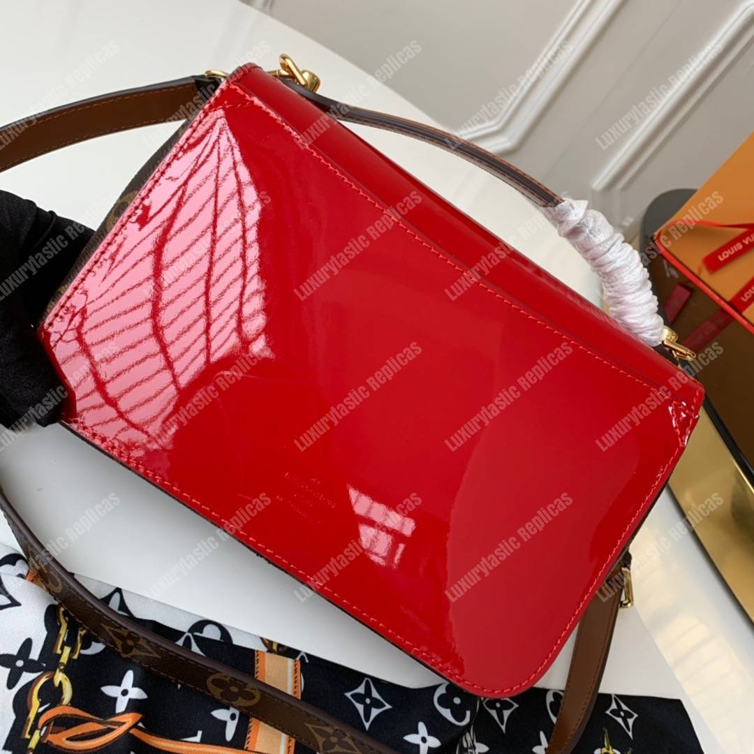 LV Cherrywood BB Smooth Patent Monogram Scarlet