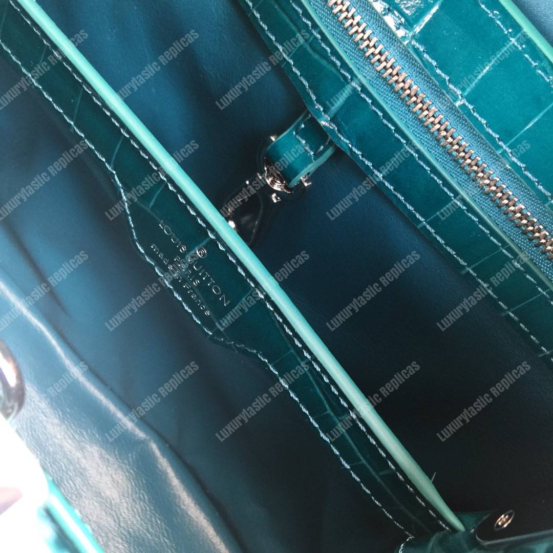 LV Capucines BB Crocodilien Brillant Cactus