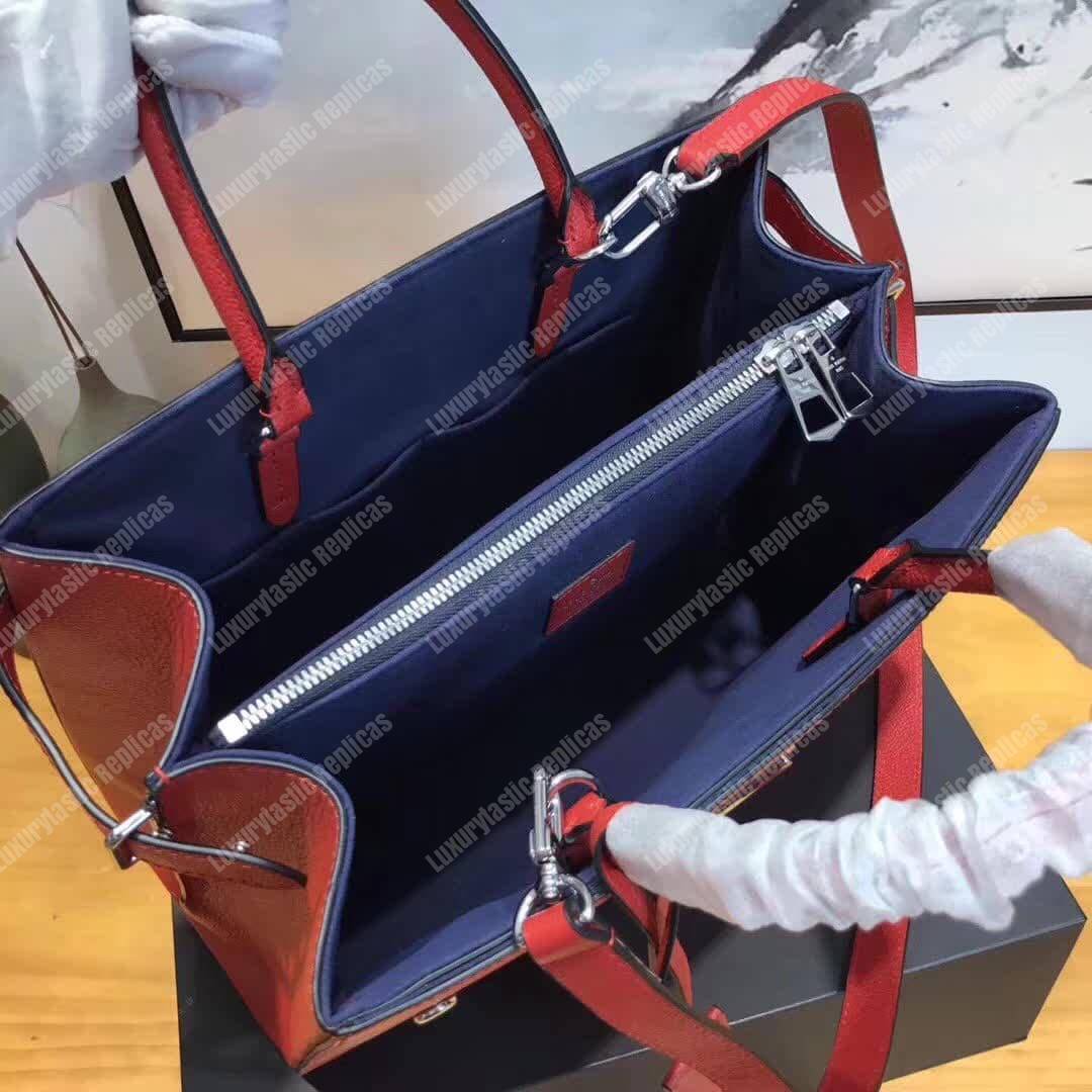 LV Twist Tote Epi Leather Coquelicot