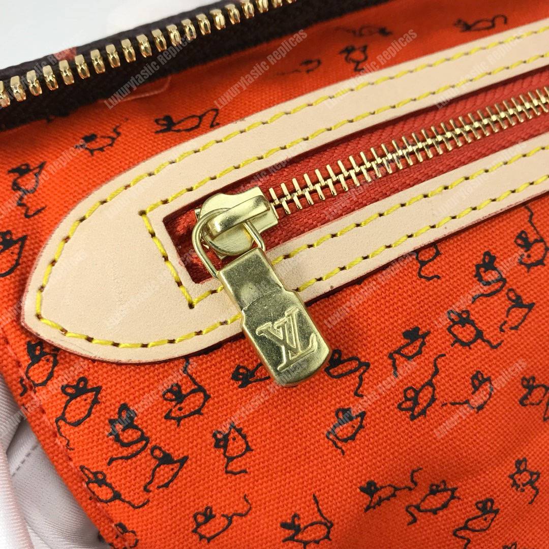 LV Speedy Bandouliere 30 Catogram Brown/Orange