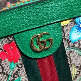 G*u*i ophidia gg flora small shoulder bag green