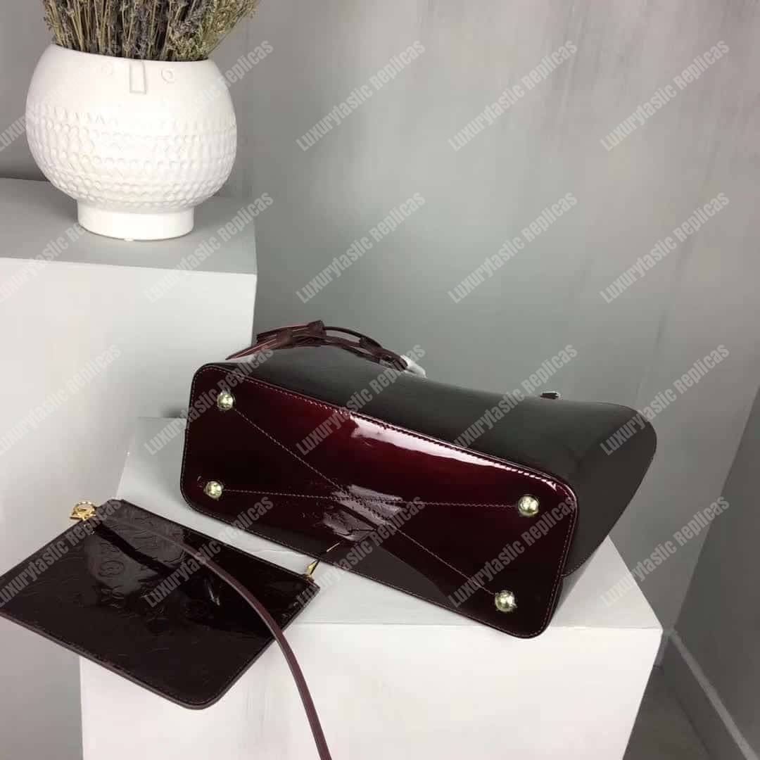 LV Long Beach MM Monogram Vernis Leather