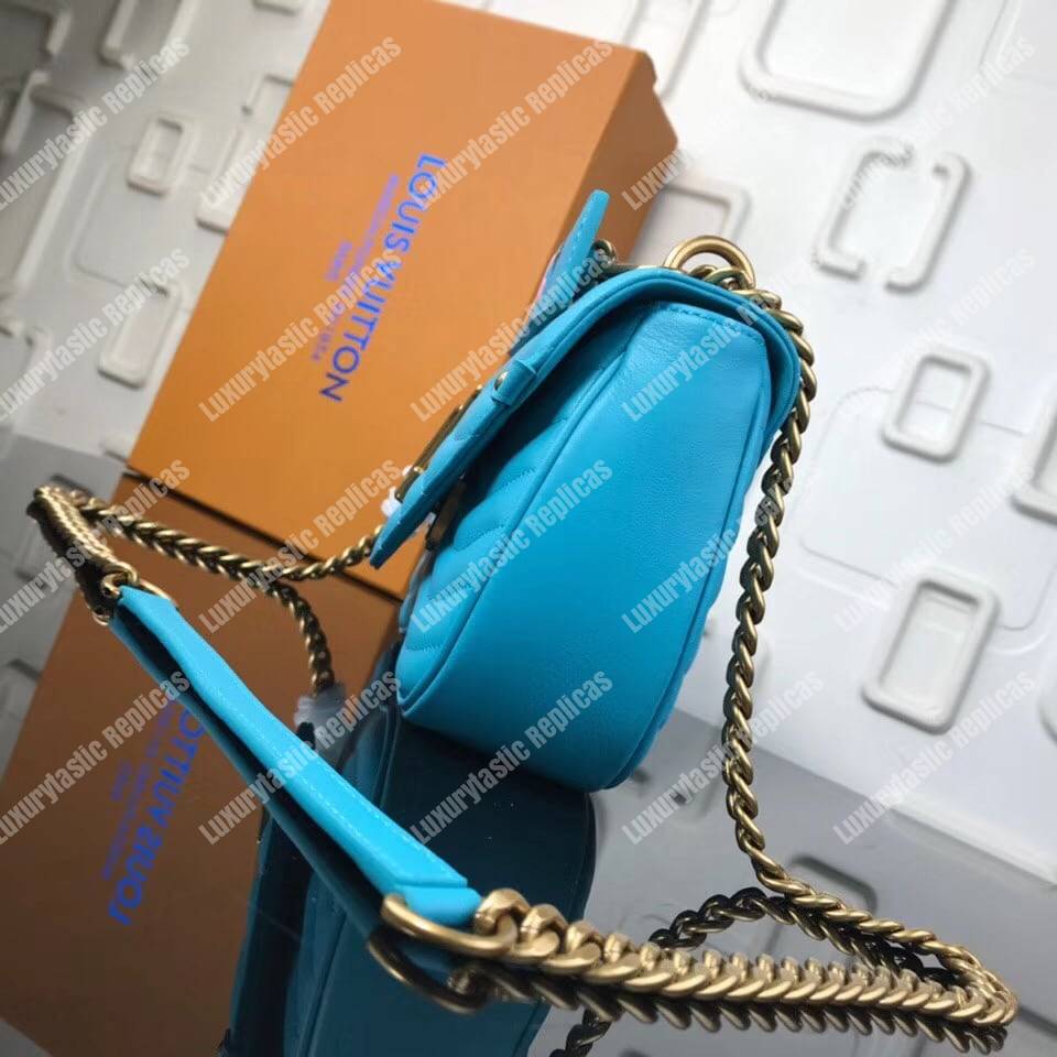 LV New Wave Chain Bag MM Malibu Green