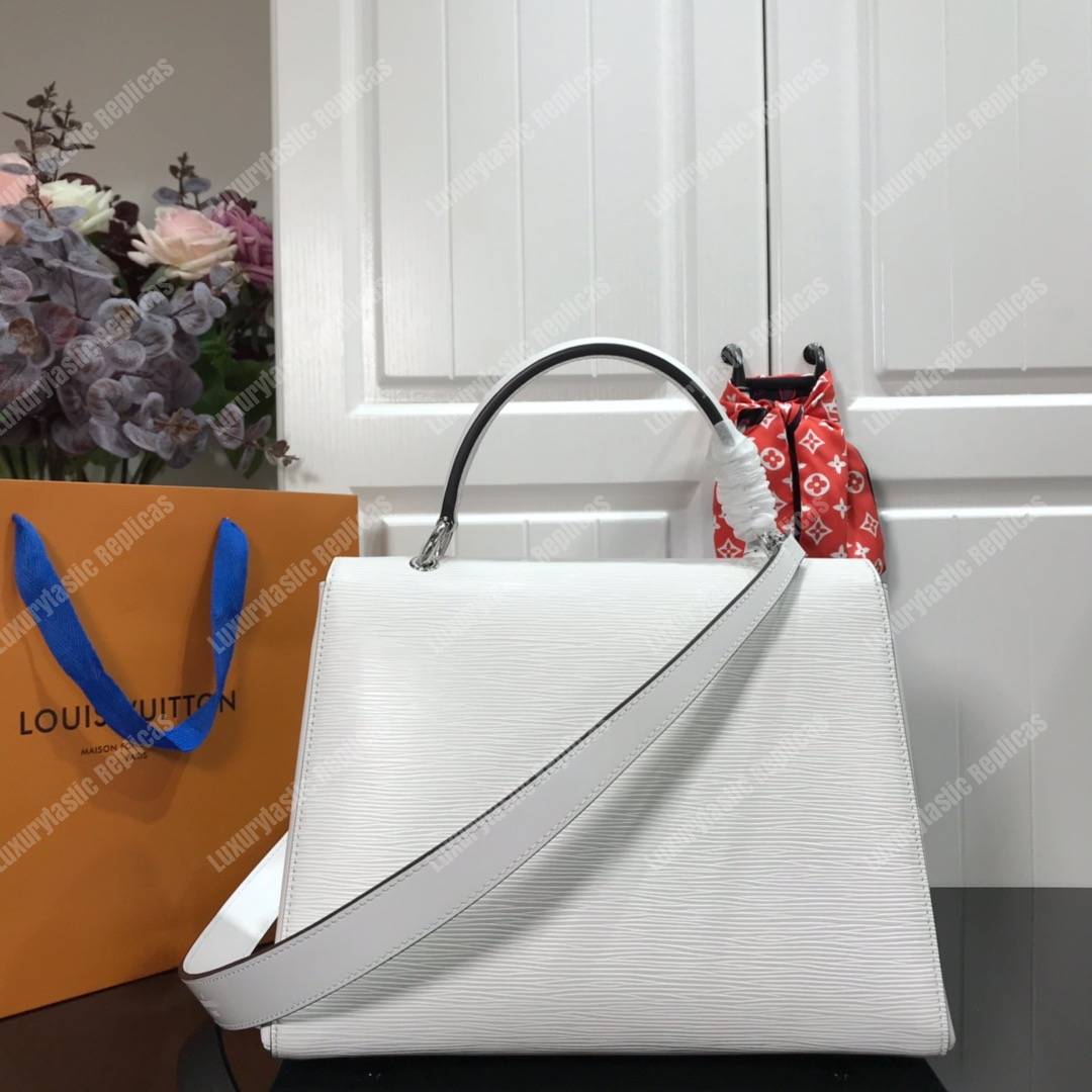 LV Grenelle MM Epi Leather White