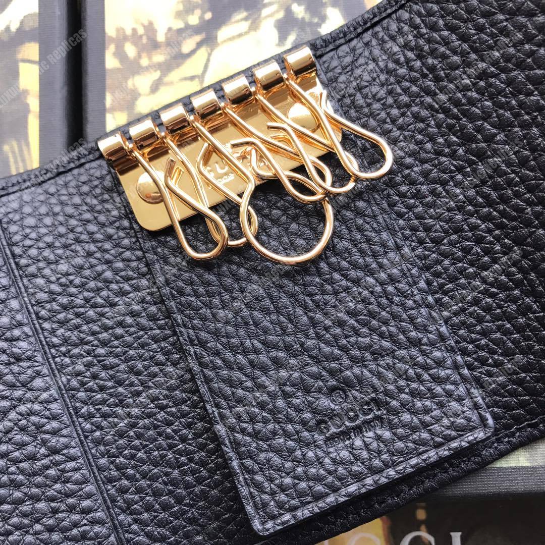 G*u*i gg marmont leather key case black