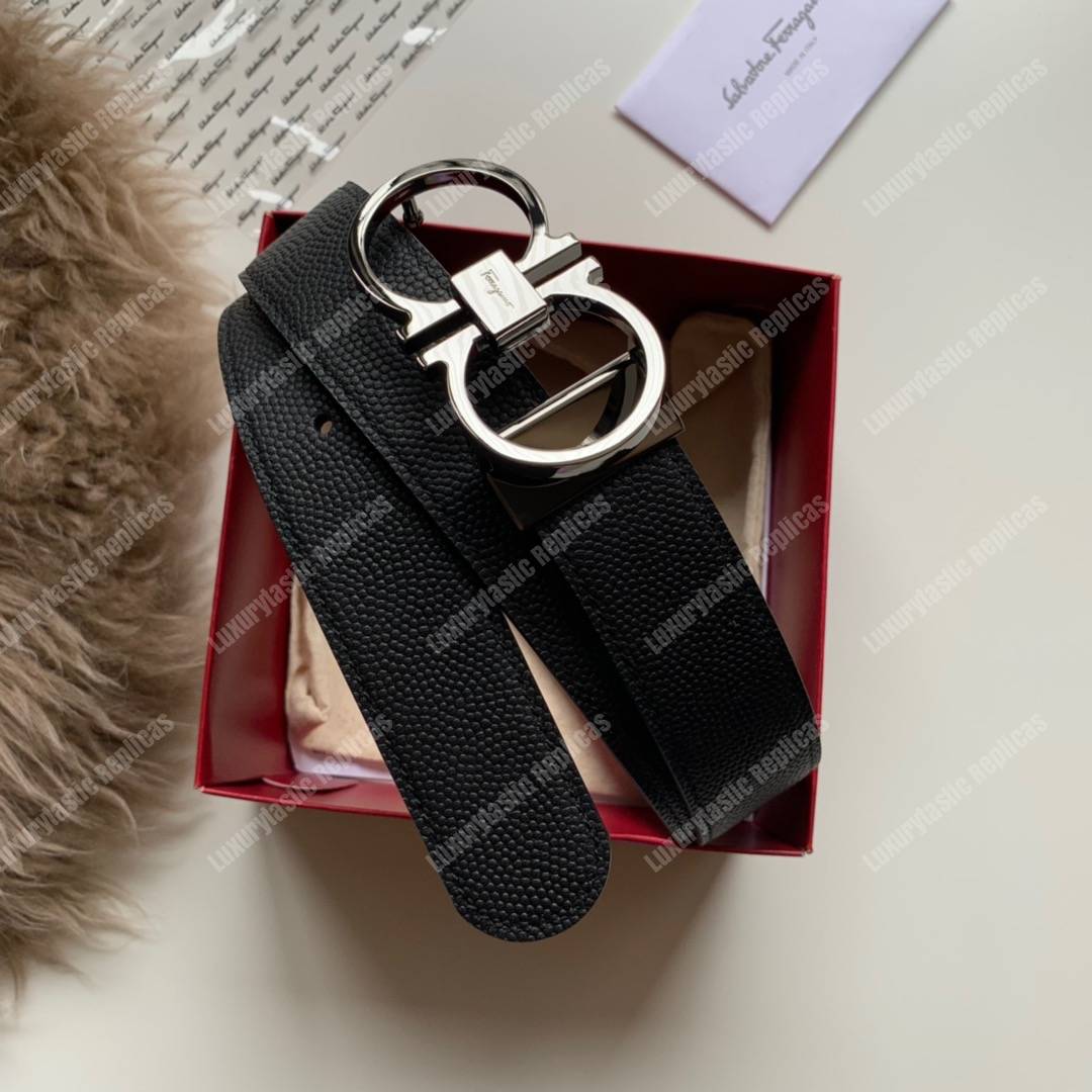 Salvatore Ferragamo Adjustable and Reversible Gancini Belt