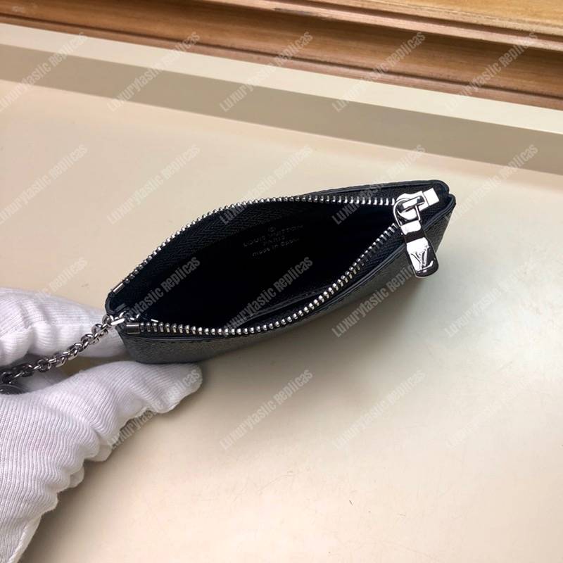 LV Pochette Cle Damier Graphite Cobalt