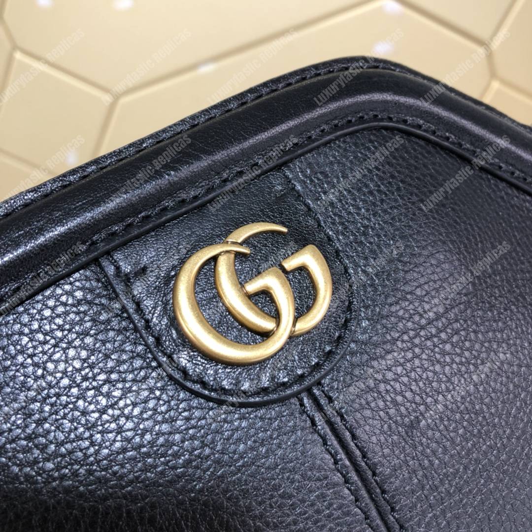 G*u*i re(belle) small shoulder bag leather black