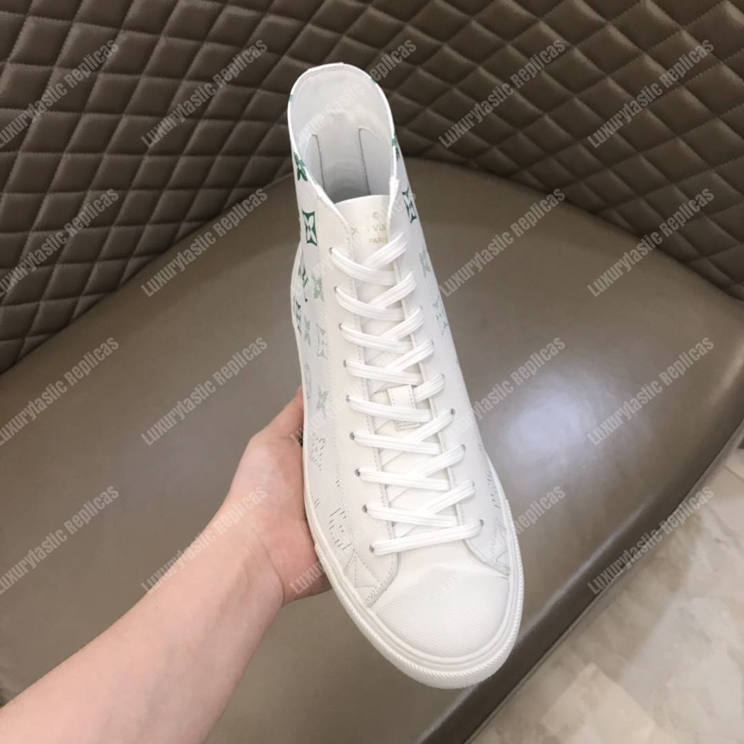 LV Tattoo Trainer Boots Green Print