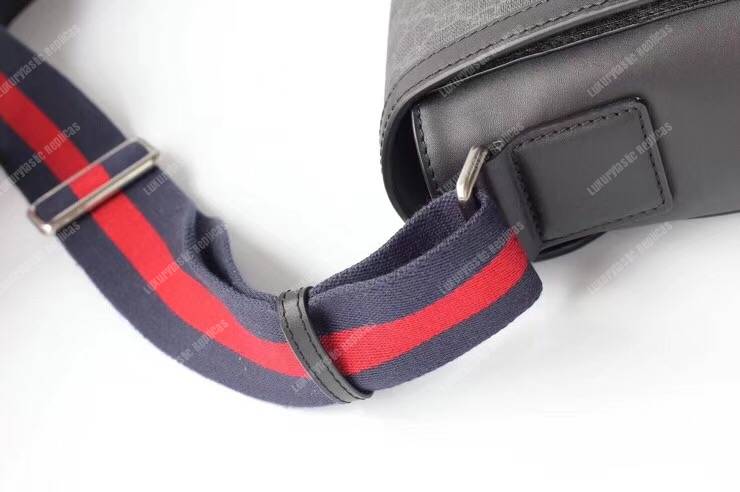 G*u*i gg sup*e flap messenger black/grey