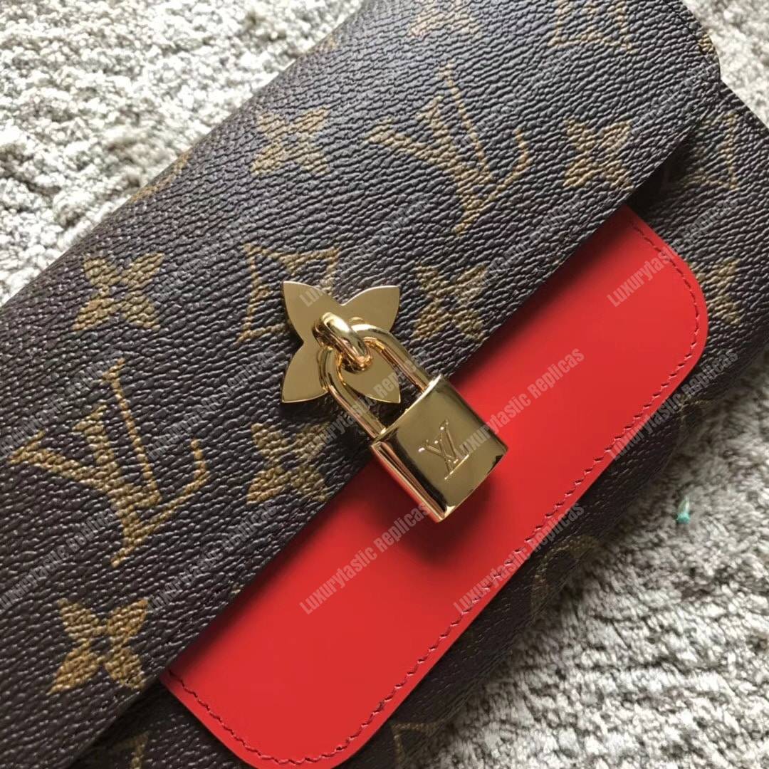 LV Flower Wallet Monogram Coquelicot