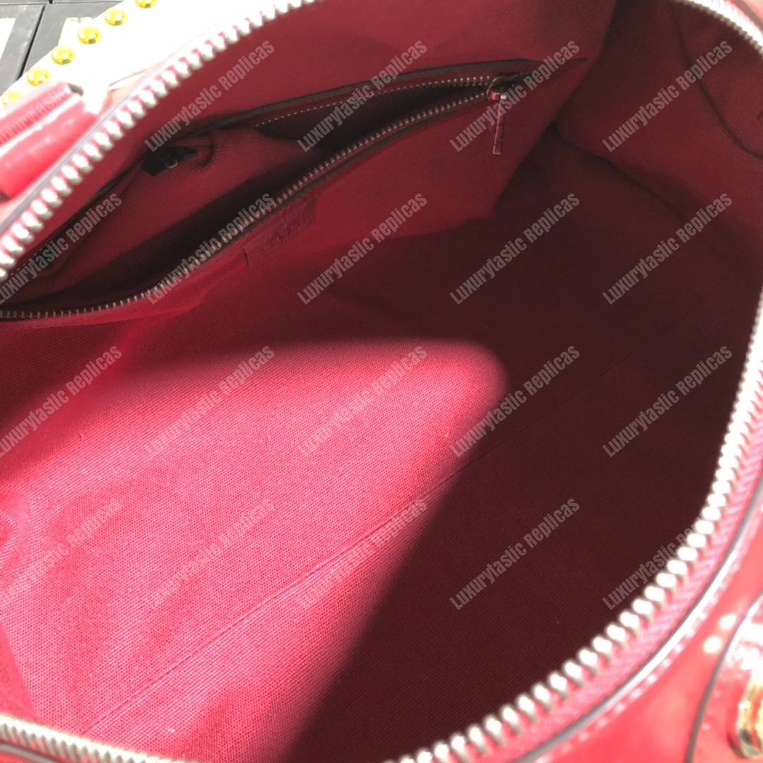 G*u*i soft leather backpack red