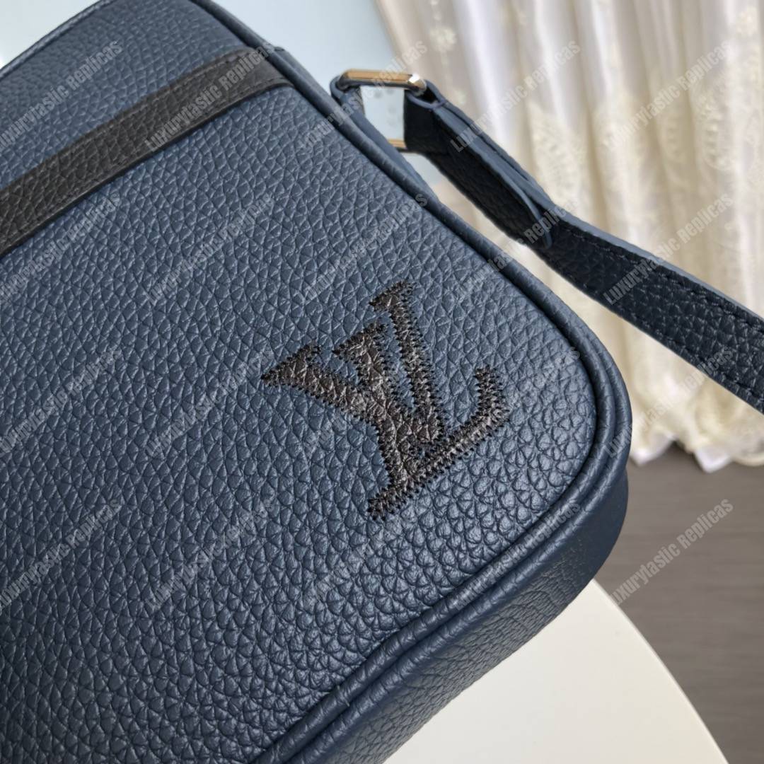 LV Danube Slim PM Navy Blue/Black