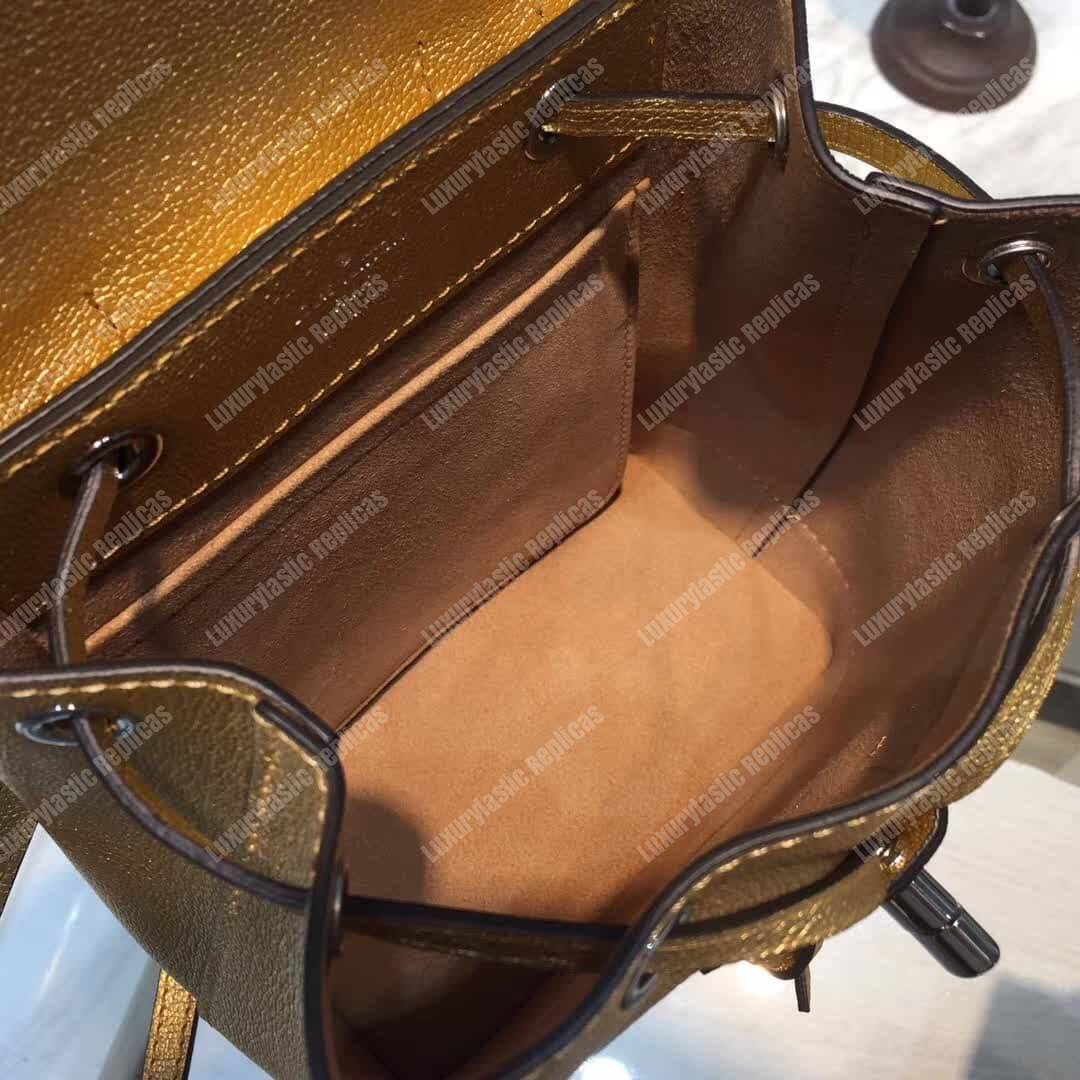 LV Lockme Backpack Mini Gold
