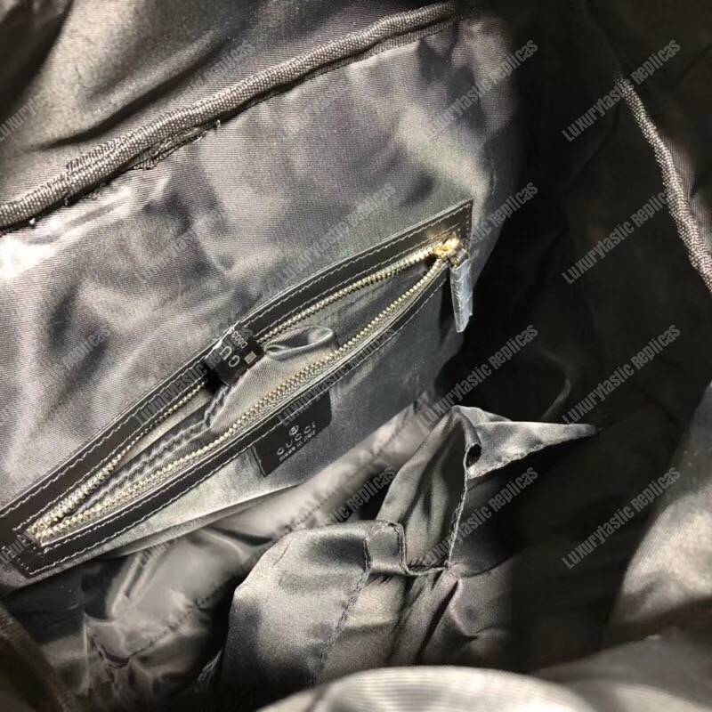 G*u*i gg sup*e backpack black leather