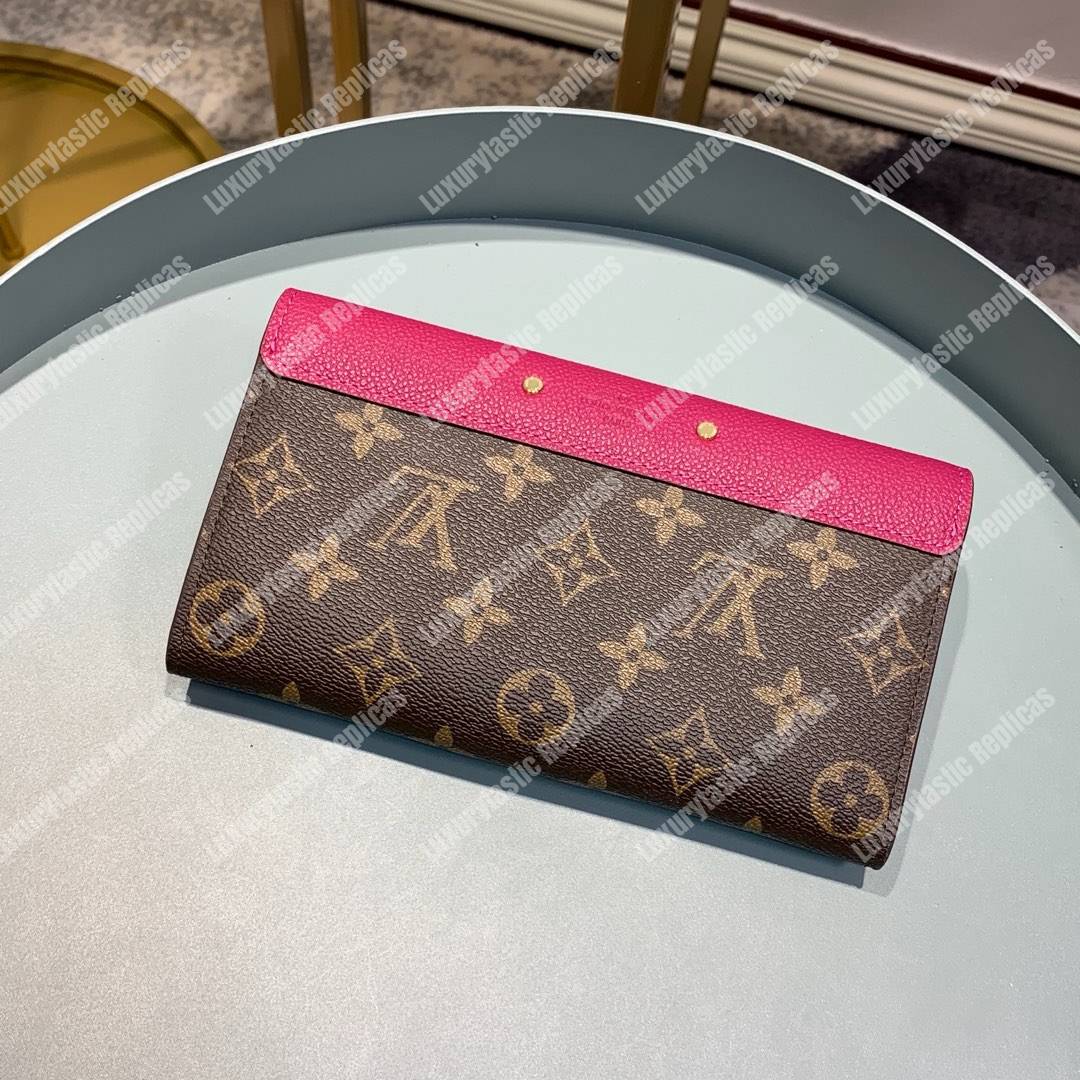 LV Pallas Wallet Monogram Canvas Fuchsia