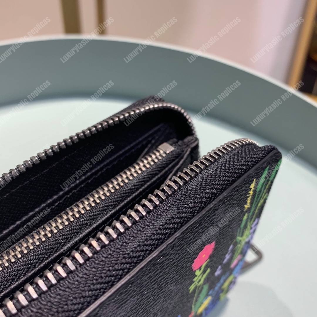 LV Flower Zippy Wallet Monogram Eclipse Canvas