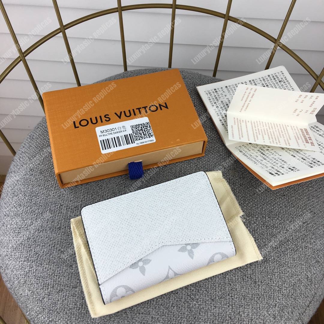 LV Pocket Organiser Taiga Monogram White
