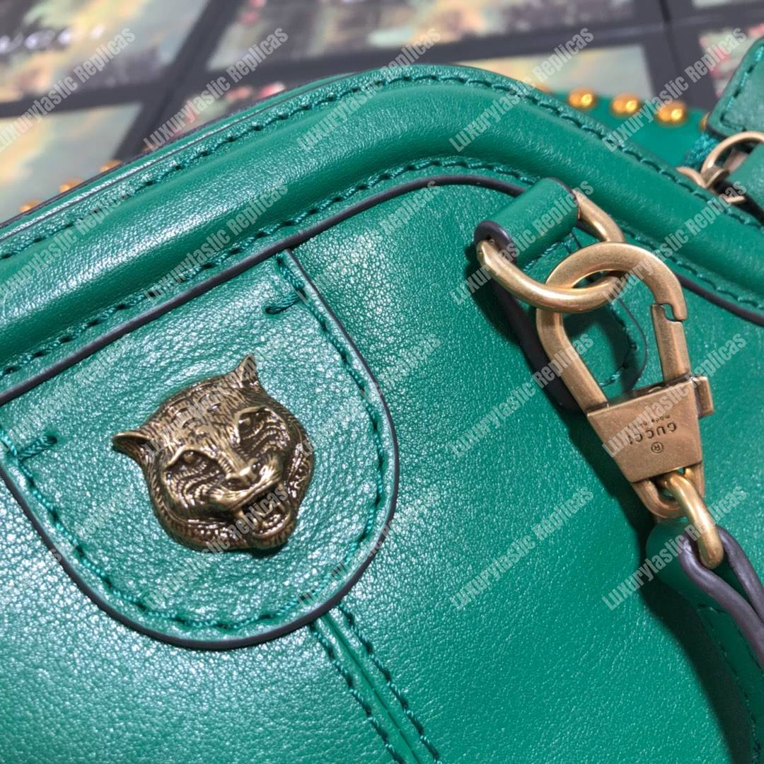 G*u*i re(belle) small shoulder bag leather emerald green