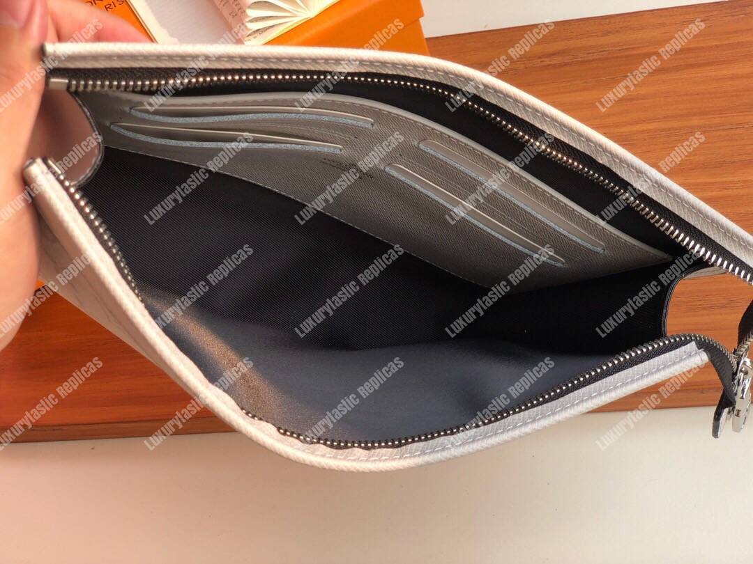 LV Pochette Voyage MM Monogram Creme