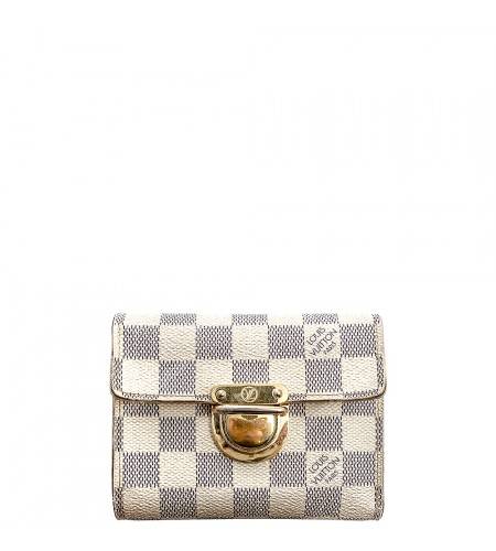 LV Portefeuille Koala Tri-Fold Wallet Damier Azur