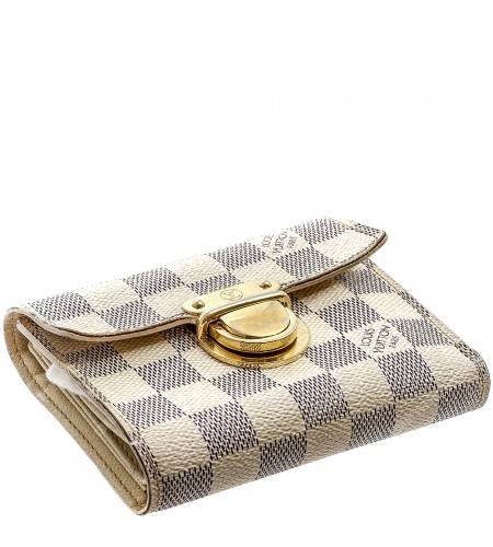 LV Portefeuille Koala Tri-Fold Wallet Damier Azur