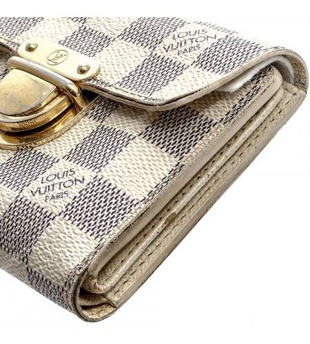 LV Portefeuille Koala Tri-Fold Wallet Damier Azur