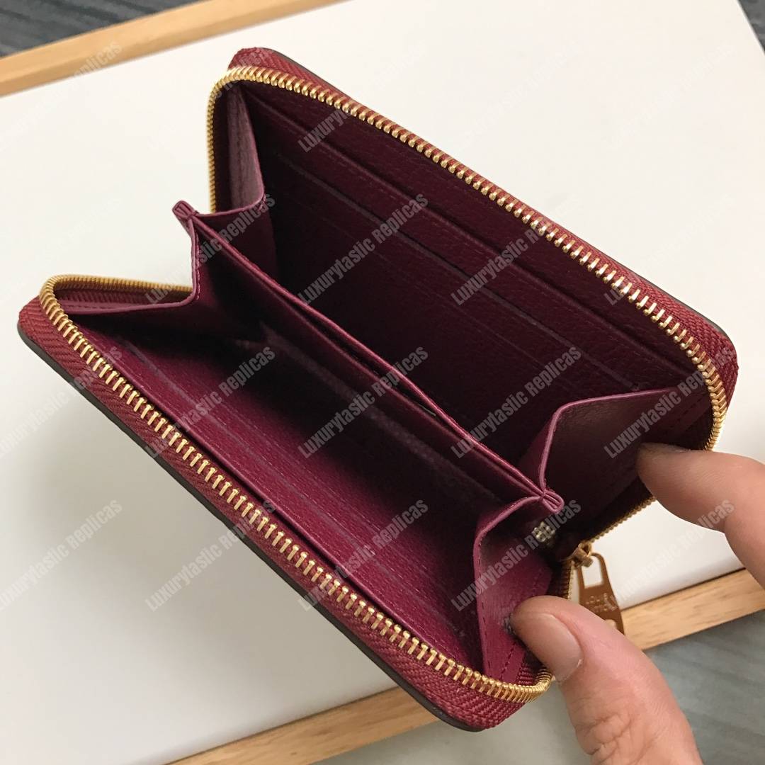 LV Zippy Coin Purse Monogram Empreinte Leather Aurore