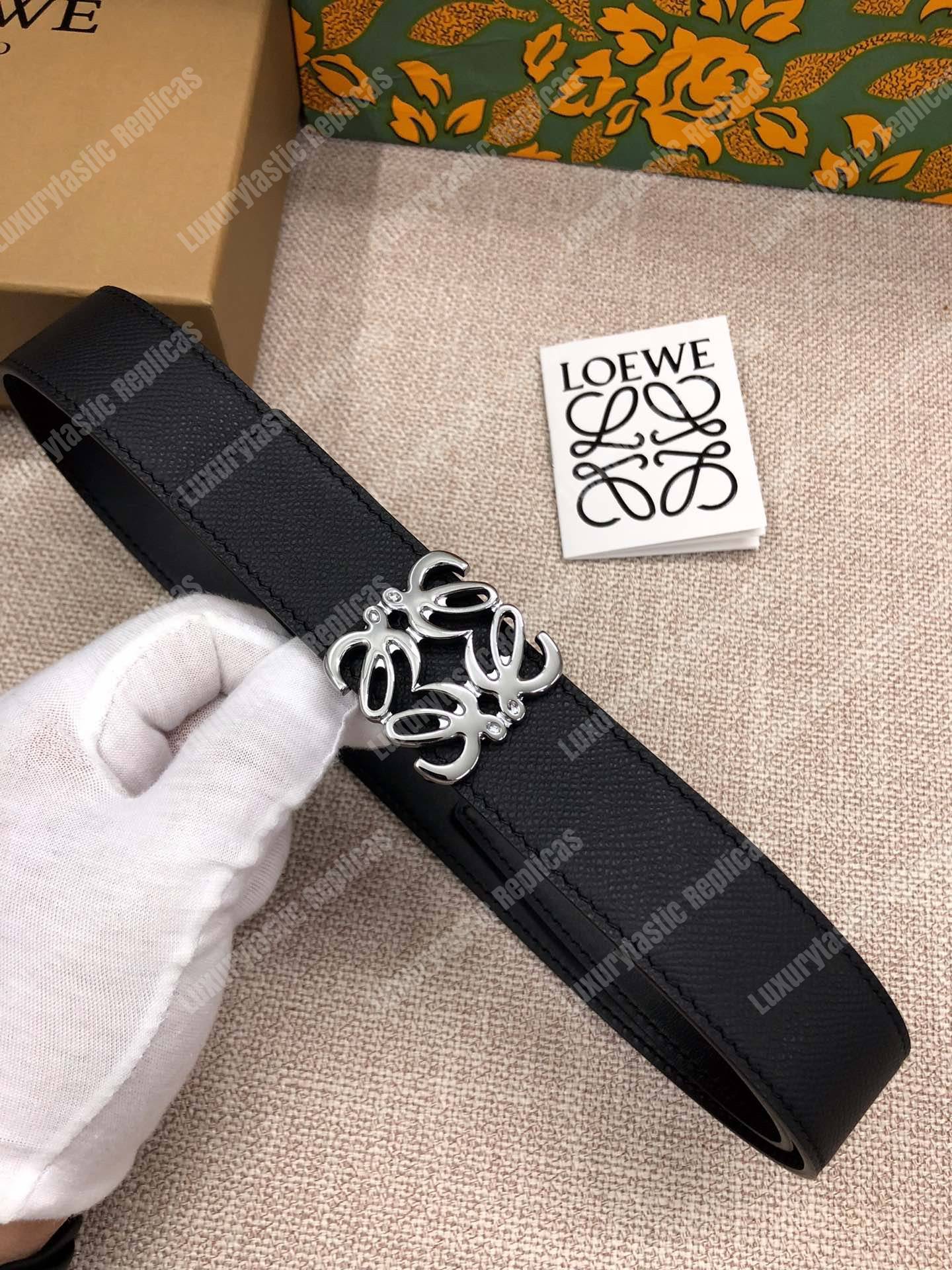 Loewe Anagram Belt 3.2Cm Black