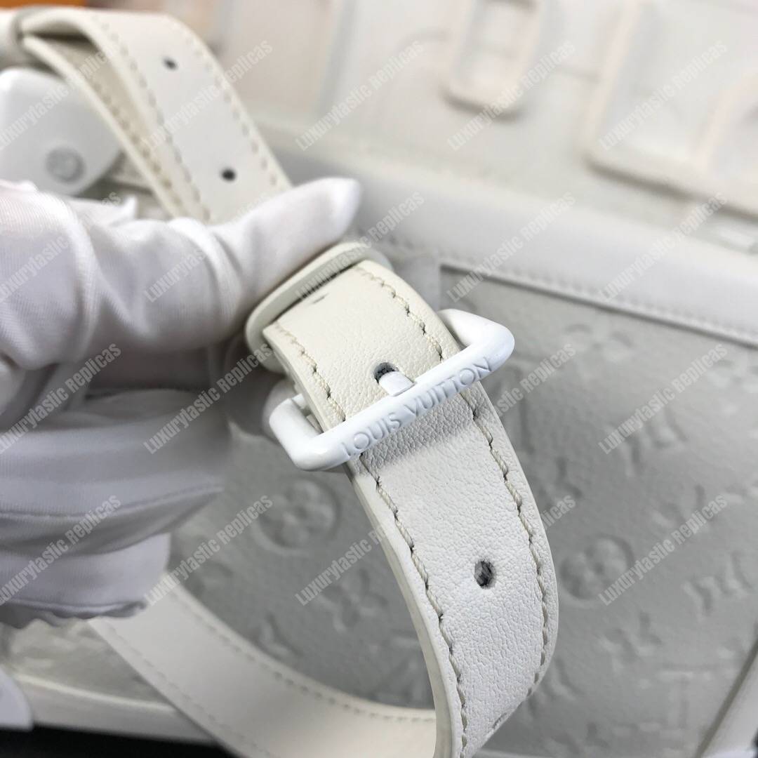 LV Soft Trunk Taurillon Monogram Leather Powder
