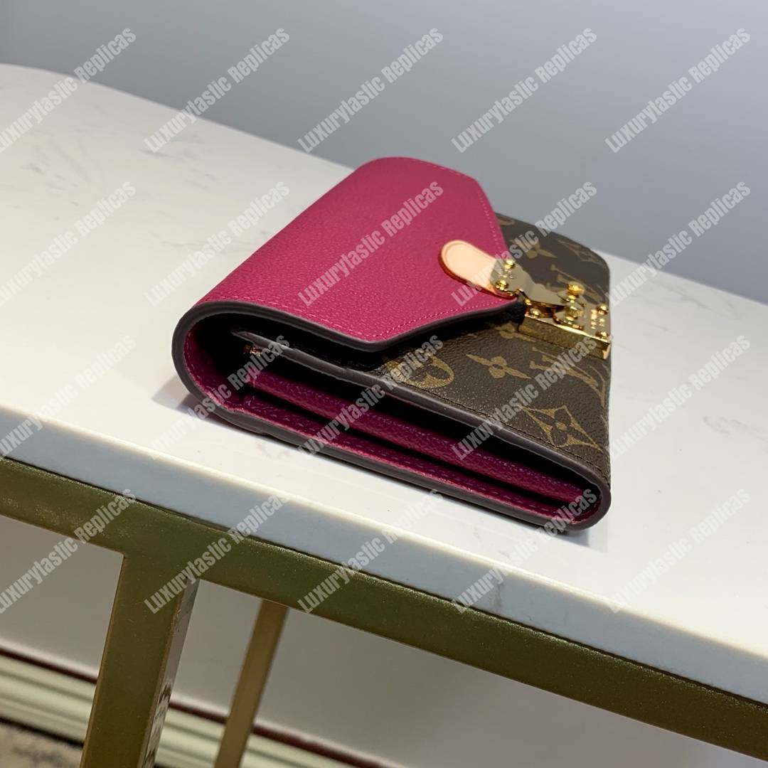 LV Pallas Wallet Monogram Canvas Fuchsia
