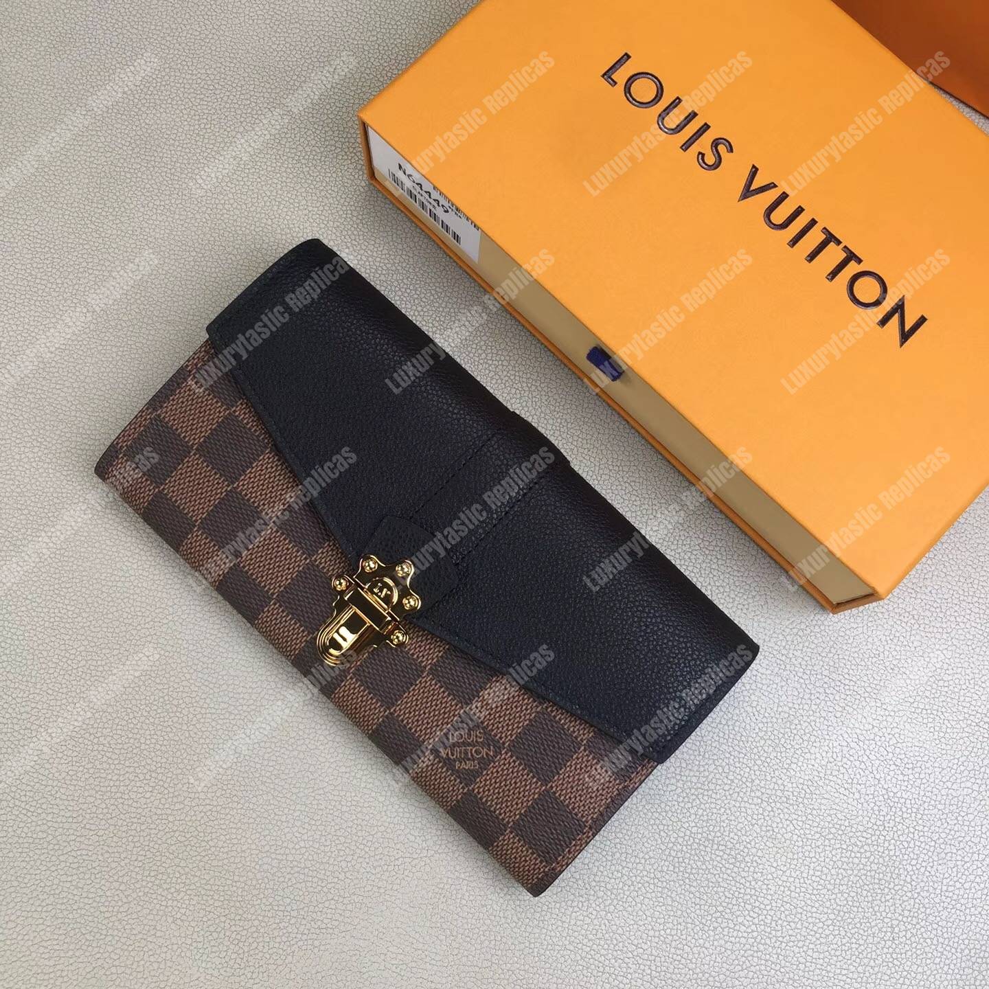 LV Clapton Wallet Damier Ebene Noir