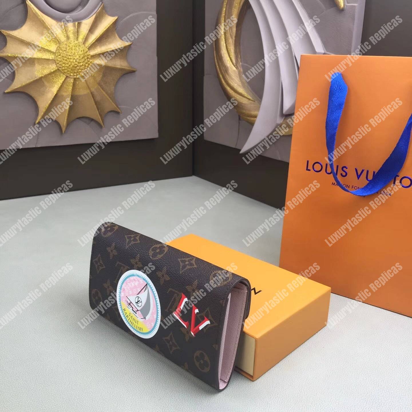 LV Sarah Wallet My LV World Tour Monogram Pink