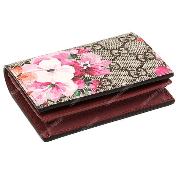 G*u*i gg blooms card case antique rose