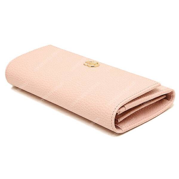 G*u*i gg leather continental wallet light pink
