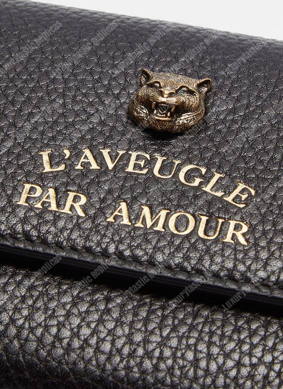 G*u*i animalier continental wallet black