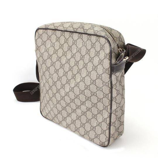 G*u*i gg sup*e canvas messenger bag brown