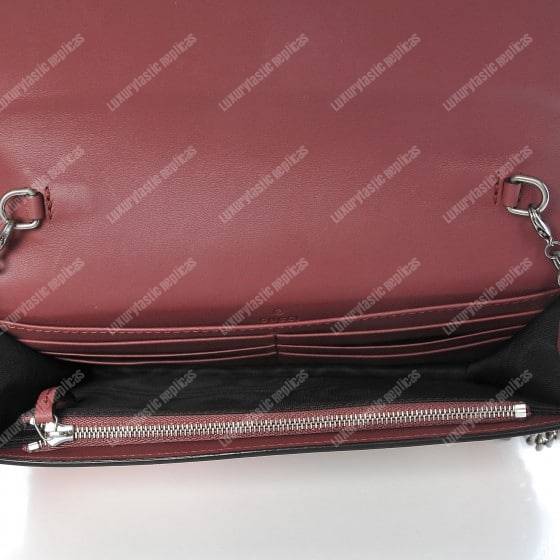 G*u*i gg sup*e blooms chain wallet antique rose